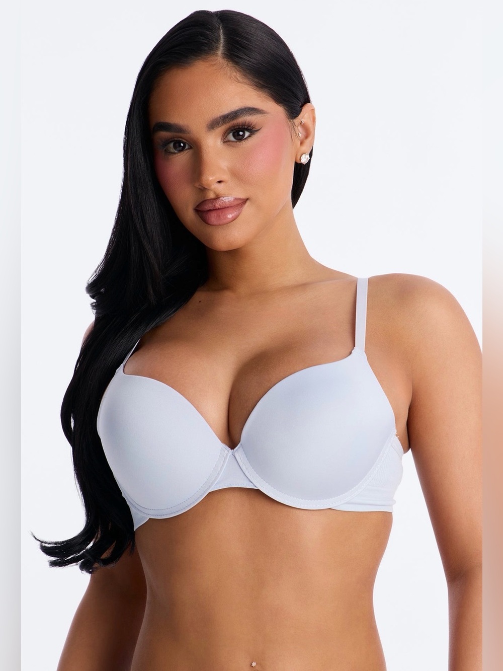 Everyday Lightly Padded Flexible Cup Smoothing Back T-Shirt Bra - Gray
